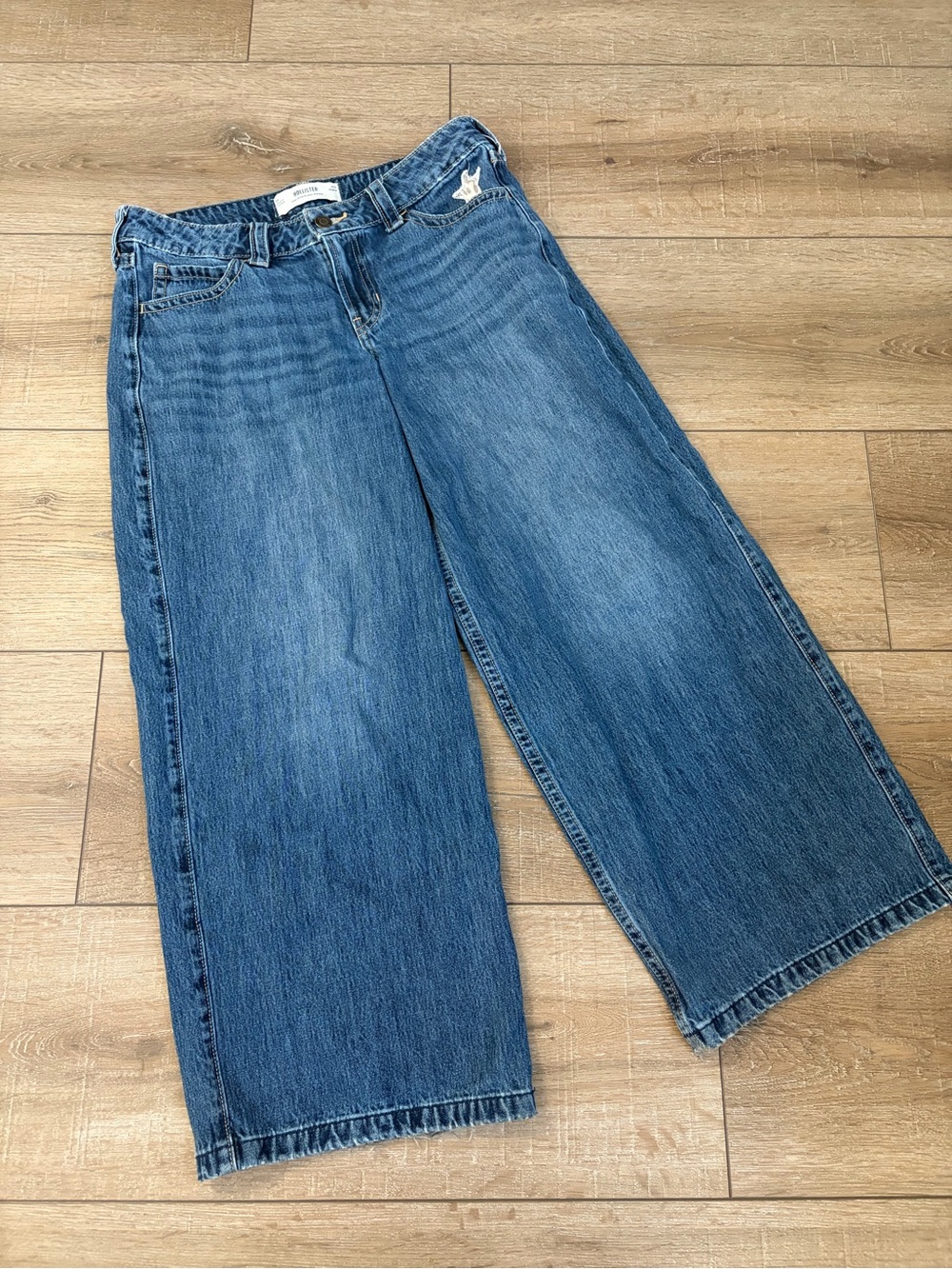 Hollister Low Rise Super Baggy Jeans W29 Y2K Wide Leg